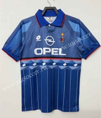 Retro Version 95-96 AC Milan Away Blue Thailand Soccer Jersey AAA-811