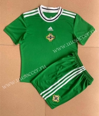 2022-23 Northern Ireland Home Green Soccer Uniform-AY