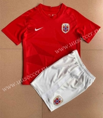 2022-23 Norway Home Red Training  Soccer Uniform-AY