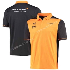 2022F1 McLaren Orange Black Formula One Racing Suit（crew neck）