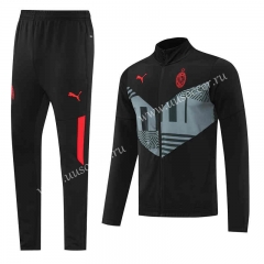2022-23 AC Milan Black&Gray Soccer Jacket Uniform-LH