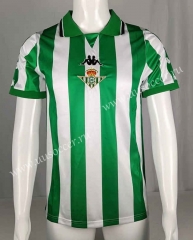 Retro Version93-94 Real Betis Home White&Green Thailand Soccer Jersey AAA-512