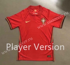 Player Version 2020 Portugal  Home Red  Thailand Soccer Jersey AAA-2016