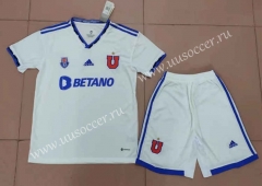 2022-23 Universidad de Chile  Away White  Soccer Uniform-718