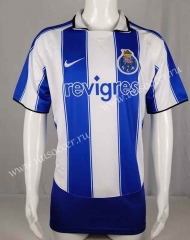 03-04 Porto Home Blue &White Thailand Soccer Jersey AAA-503