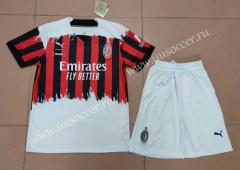 2022-23  AC Milan 3rd Away Red&White&Black  Soccer Uniform-718