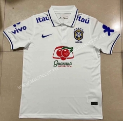 2022-23 Brazil White Thailand Polo-5189