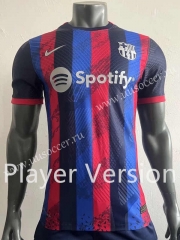 Player Version special edition 2022-23  Barcelona Home Red&Blue Thailand Soccer Jersey AAA-518