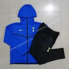 2021-2022 Tottenham Hotspur Cai Blue Thailand Soccer Jacket Uniform With Hat- 815