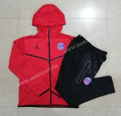 2022-23 Jordan Paris SG Royal Red  Soccer Jacket Uniform with hat-815