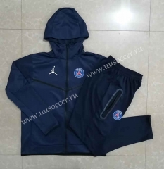 2022-23 Paris SG Royal Blue  Soccer Jacket Uniform with hat-815