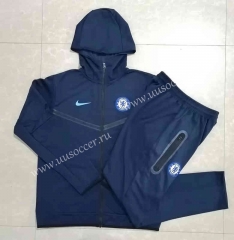 2022-23 Chelsea Royal Blue Thailand Soccer Jacket Uniform With Hat-815