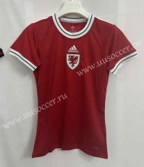 2022-23 Wales Home Red Thailand Women Soccer Jersey AAA-9171