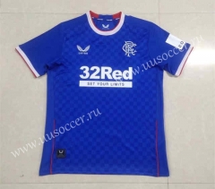 (s-4xl)2022-23 Rangers Home Blue  Thailand Soccer Jersey AAA-HR