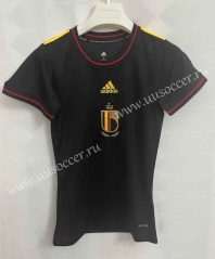 2022-23 Belgium  Away Black Female Thailand Soccer Jersey-9171