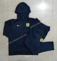 2022-23 Barcelona Royal Blue Soccer Jacket Uniform With Hat-815