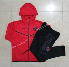 2022-23 Nike Paris SG Red Soccer Jacket Uniform with hat-815