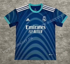 2022-23  Real Madrid Away Blue Thailand Soccer Jersey AAA-3066