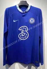 2022-23 Chelsea Home Blue   Thailand LS Soccer Jersey AAA-7872