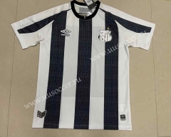 2022-23 Santos FC Away Black&White Thailand Soccer Jersey AAA-809