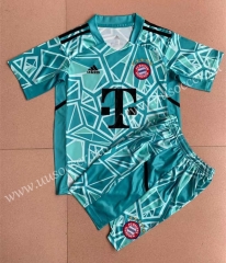 2022-23 Bayern München goalkeeper Blue Soccer Uniform-AY