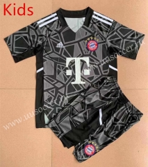 2022-23 Bayern München goalkeeper Black kids Soccer Uniform-AY