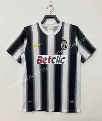 Retro Version 11-12 Juventus Home Black& White  Thailand Soccer Jersey AAA-811