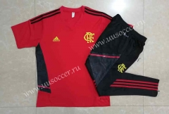 2022-23 Flamengo Red Thailand Tracksuit Shorts Sleeve Uniform-815
