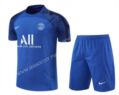 2022-23 Paris SG Blue  Thailand Soccer Training Uniform-4627