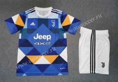 2022-23  Juventus 3rd Away Blue Soccer Uniform-c2045