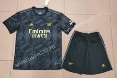 2022-23 Arsenal Away Black  Soccer Uniform-718