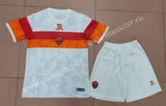 2022-23 Roma Away White  Soccer Uniform-718