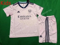 2022-23 Arsenal Away Pink Youth/ Kids Soccer Uniform-507
