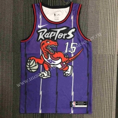 Retro version NBA Toronto Raptors Thunder Purple #15 Jersey-311