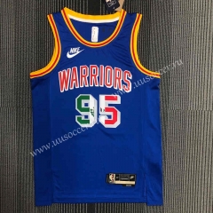 2022 City Edition  NBA Golden State Warriors Mexico limited Blue#95 Jersey-311