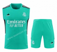 2022-23  Real Madrid Green Thailand Soccer Training Uniform-418