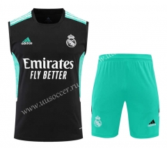 2022-23  Real Madrid Black&Green Thailand Soccer Training Uniform-418