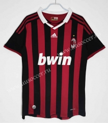 Retro Version 09-10 AC Milan Home Black&Red Thailand Soccer Jersey AAA-c1046