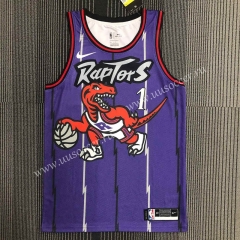 Retro version NBA Toronto Raptors Thunder Purple #1 Jersey-311