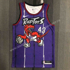 Retro version NBA Toronto Raptors Thunder Purple #43  Jersey-311