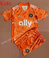 2022-23 Charlotte goalkeeper Orange  kids Soccer Uniform-AY