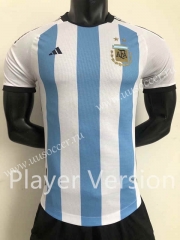 Player Version  2022-23 Argentina Home  Blue&White Thailand Soccer Jersey AAA-2016