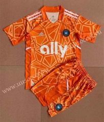 2022-23 Charlotte goalkeeper Orange Soccer Uniform-AY