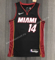 75th anniversary NBA Miami Heat Black  #14 Jersey-311
