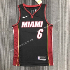 75th anniversary NBA Miami Heat Black  #6 Jersey-311