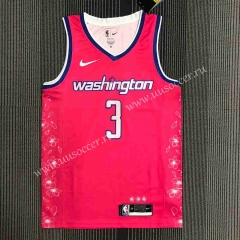 2022 City Version NBA Washington Wizards Pink  #3 Jersey
