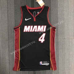 75th anniversary NBA Miami Heat Black  #4 Jersey-311