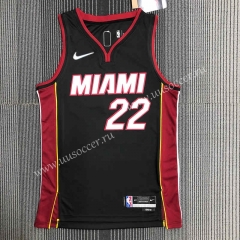 75th anniversary NBA Miami Heat Black  #22 Jersey-311