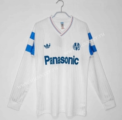 1990 Retro Version Olympique de Marseille Home White Thailand LS Soccer Jersey AAA-C1046