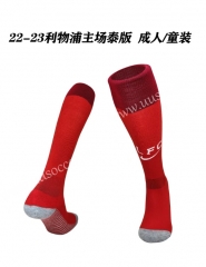 2022-2 Liverpool Home  Red ThailandKid/Youth Soccer Socks